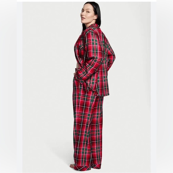 Victoria's Secret Flannel PJs NWT XXL Plaid Valentine’s Day Victoria's Secret - Picture 2 of 6